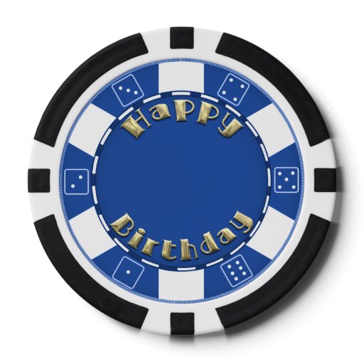 Happy Birthday Poker Chips | Zazzle