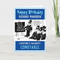 Happy Birthday Police Constable Card