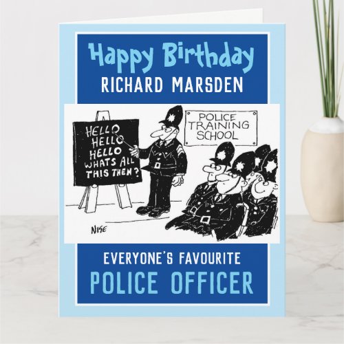 Happy Birthday Police Officer Card