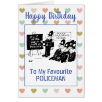 Happy Birthday Police Officer or Policeman