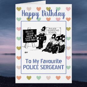 Happy Birthday Police Sergeant Cards