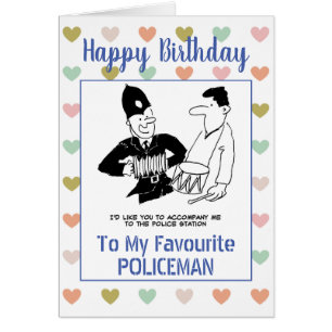 Happy Birthday Policeman Cards