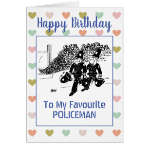 Happy Birthday Policeman Cards