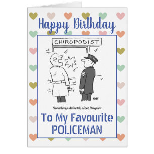 Happy Birthday Policeman Cards