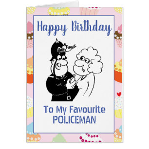 Happy Birthday Policeman Cards