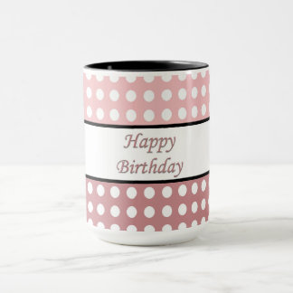 Happy Birthday Polka Dot Mug
