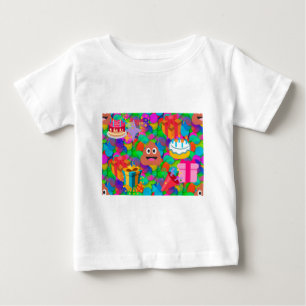 happy birthday poop emoji baby T-Shirt