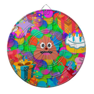 happy birthday poop emoji dart board