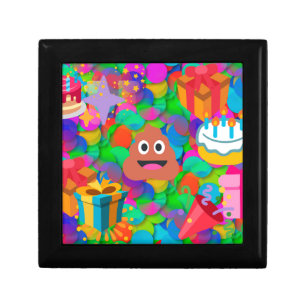 happy birthday poop emoji jewelry box