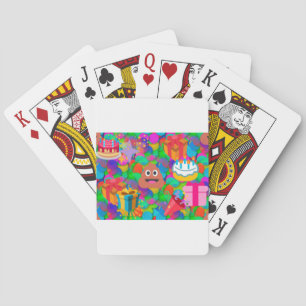 happy birthday poop emoji poker cards