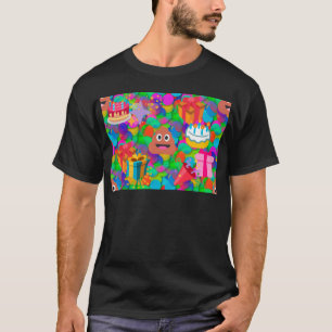 happy birthday poop emoji T-Shirt