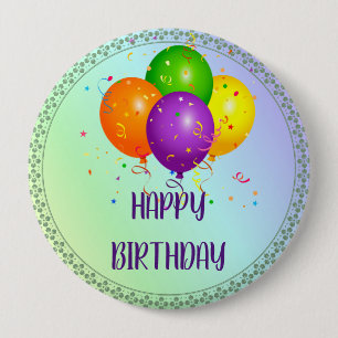 Happy Birthday, popular design, Button