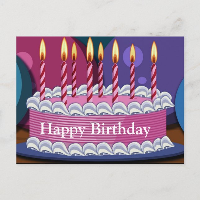 Happy Birthday Post Card (Front)
