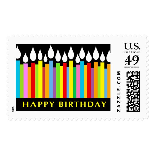 Happy Birthday Postage Stamp Zazzle
