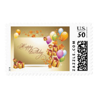 Happy Birthday Postage Stamps