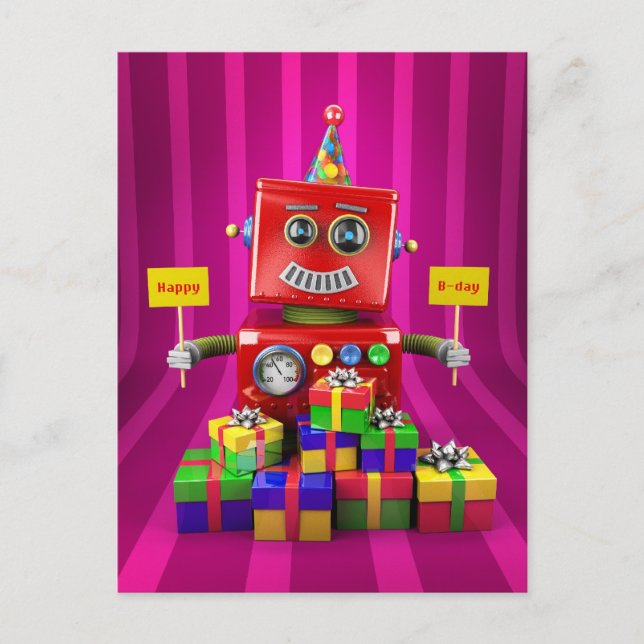 Happy Birthday Postcard (Front)