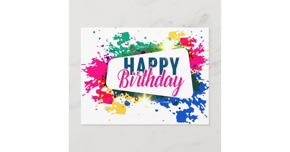 Happy Birthday Postcard Zazzle