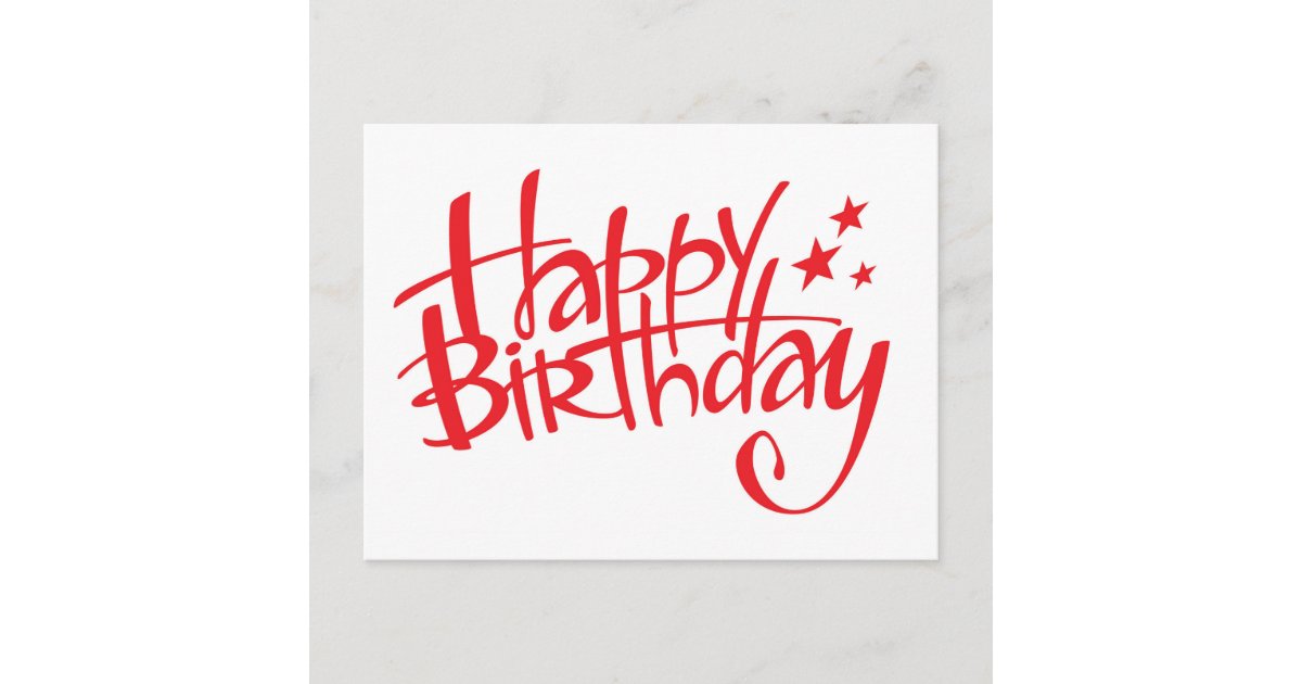 Happy Birthday Postcard | Zazzle