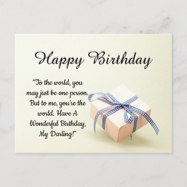  Happy Birthday Postcard (Front)