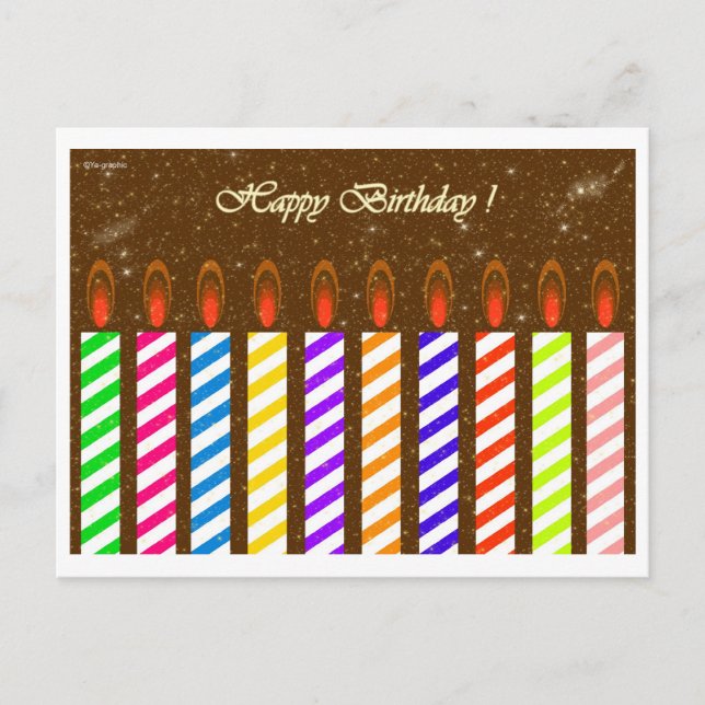 Happy Birthday ! Postcard (Front)