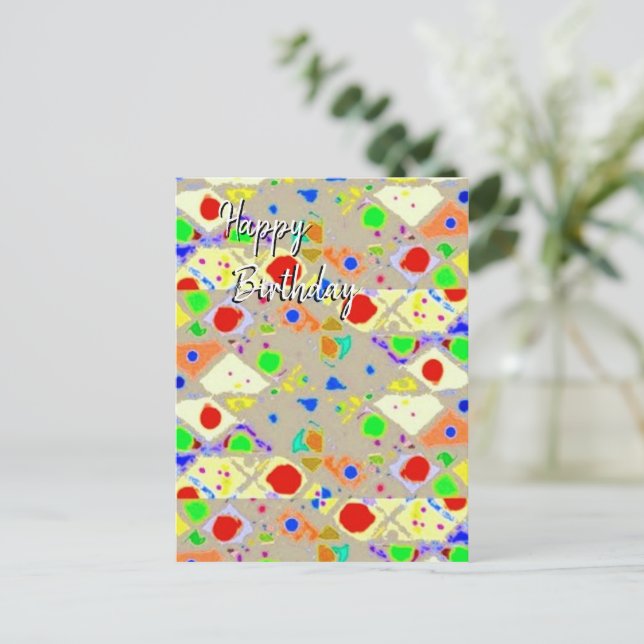 Happy Birthday Postcard (Standing Front)