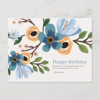 Happy birthday postcard