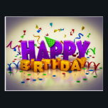 happy birthday postcard<br><div class="desc">happy birthday</div>