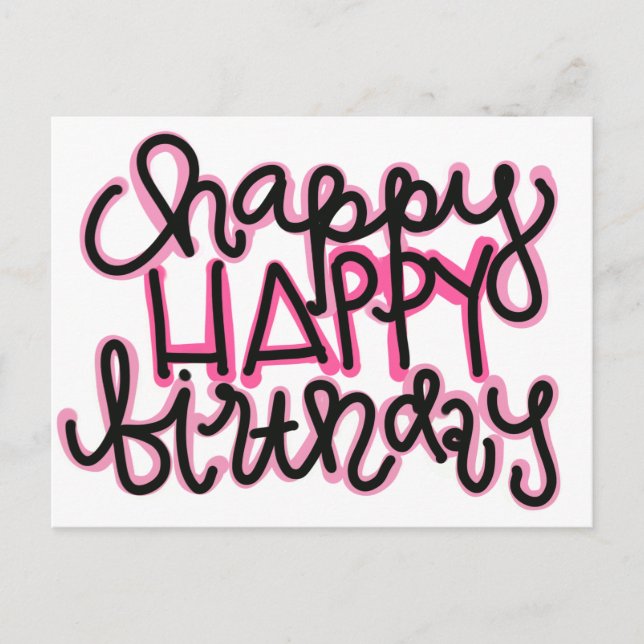 Happy birthday postcard (Front)