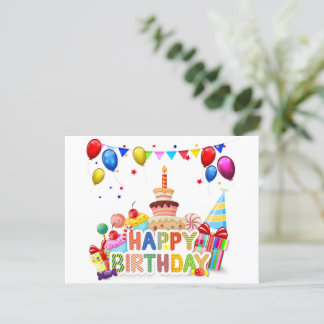 Happy Birthday Postcard