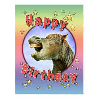 Funny Horse Birthday Cards | Zazzle