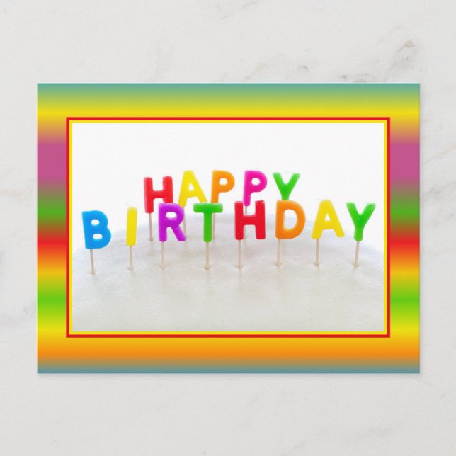 Happy Birthday Postcard (Front)