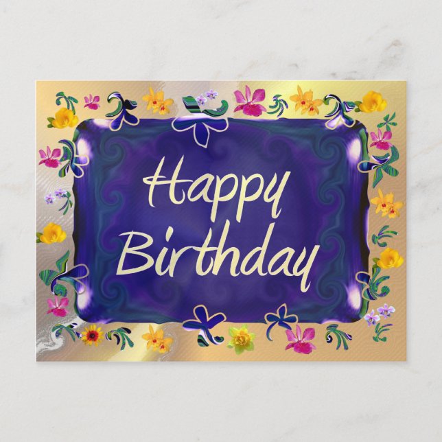 Happy Birthday Postcard (Front)