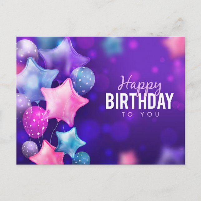 Happy Birthday Postcard (Front)