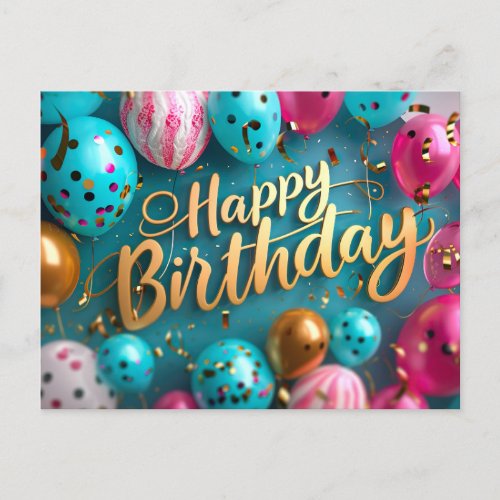 Happy Birthday Postcard