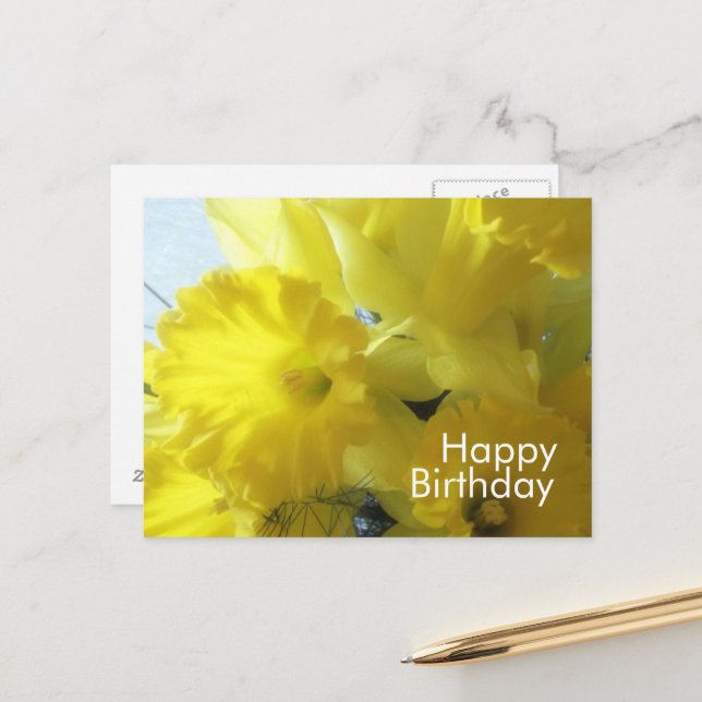 Happy Birthday Postcard (Front/Back In Situ)