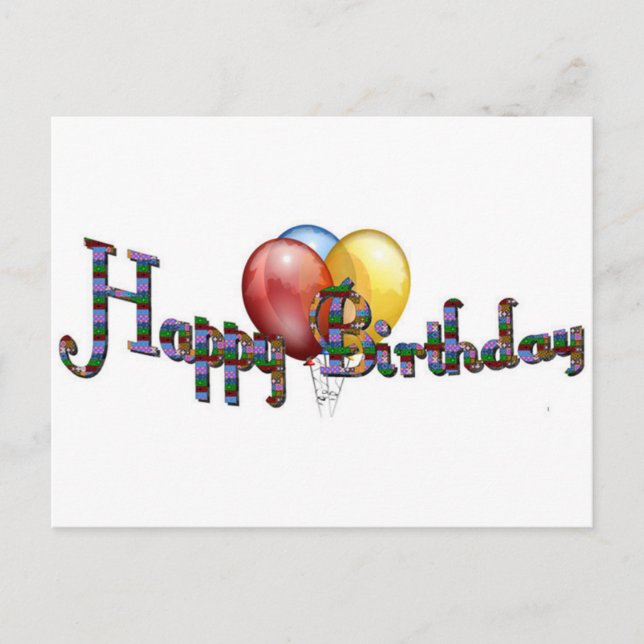 HAPPY BIRTHDAY! POSTCARD (Front)