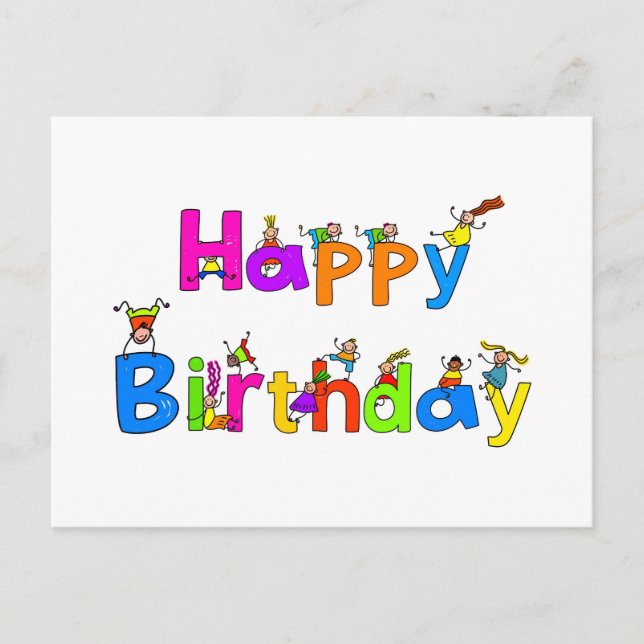 Happy Birthday Postcard (Front)
