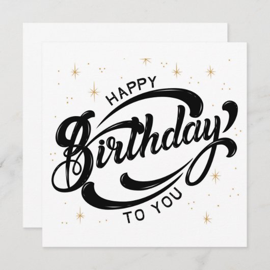 Happy Birthday Postcard (Front/Back)