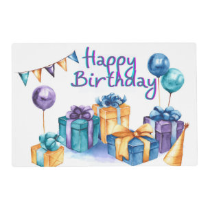 Happy Birthday Postcard Placemat