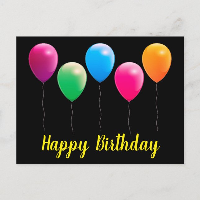 Happy birthday postcards (Front)