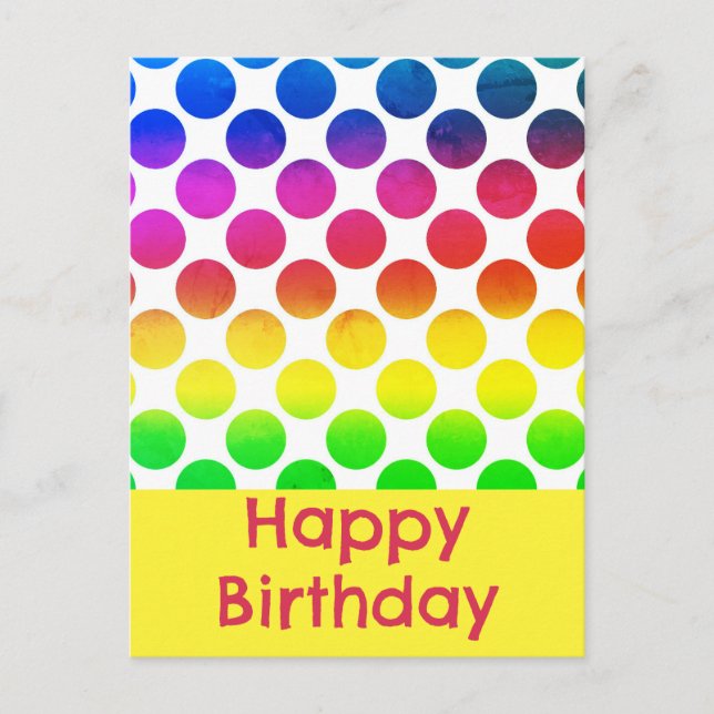 Happy birthday postcards (Front)