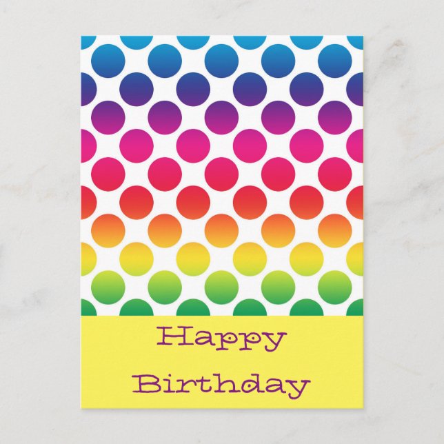 Happy birthday postcards (Front)