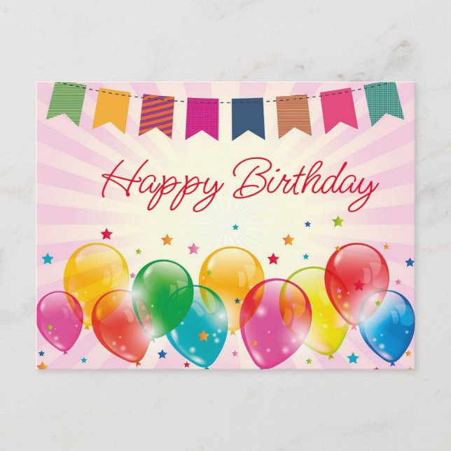 Happy birthday postcards (Front)