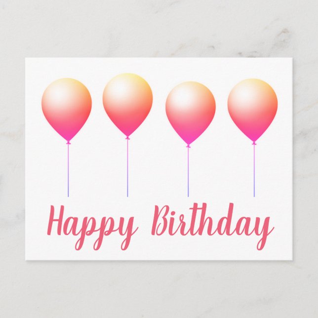 Happy birthday postcards (Front)