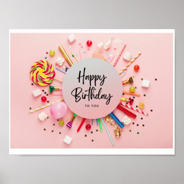 happy birthday poster (Front)