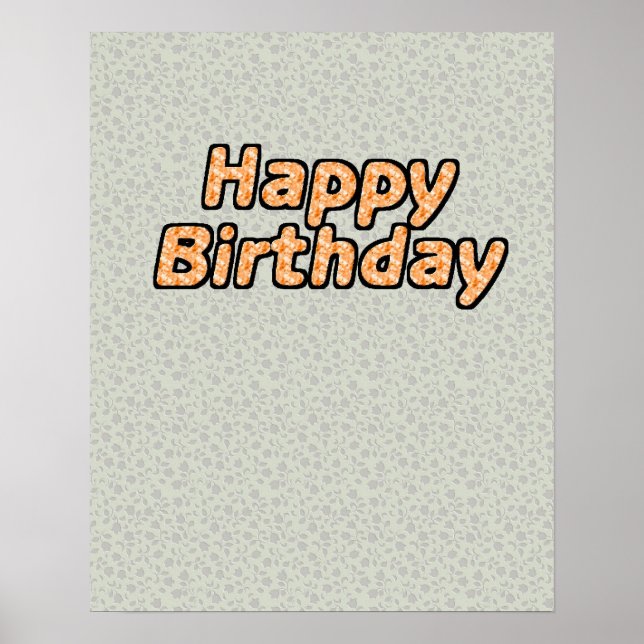 Happy Birthday Poster (Front)