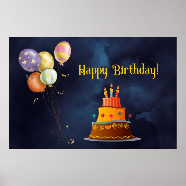 Happy Birthday Poster (Front)