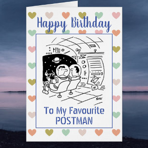 Happy Birthday Postman Cards