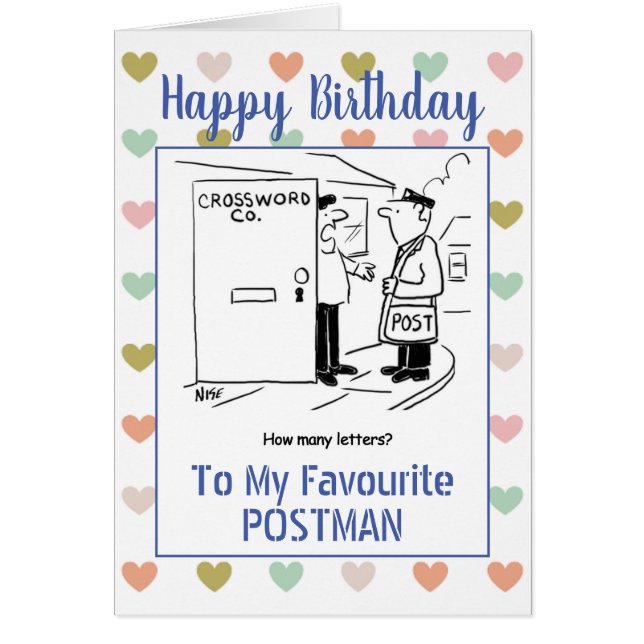 Happy Birthday Postman Cards (Front)