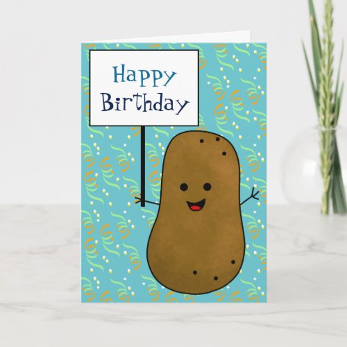 Happy Birthday Potato Card
